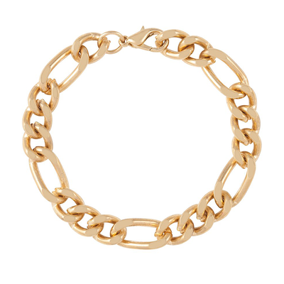 1990s Vintage 22ct Gold Plated Chunky Figaro Bracelet from Susan Caplan