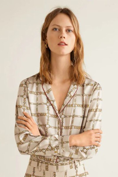 Chain Print Shirt from Mango