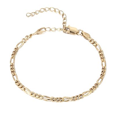 Figaro Chain Bracelet from Seol + Gold