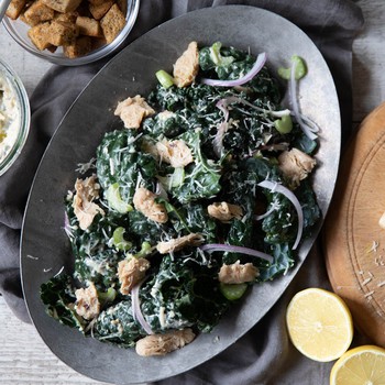 Lemony Tuna Kale Salad