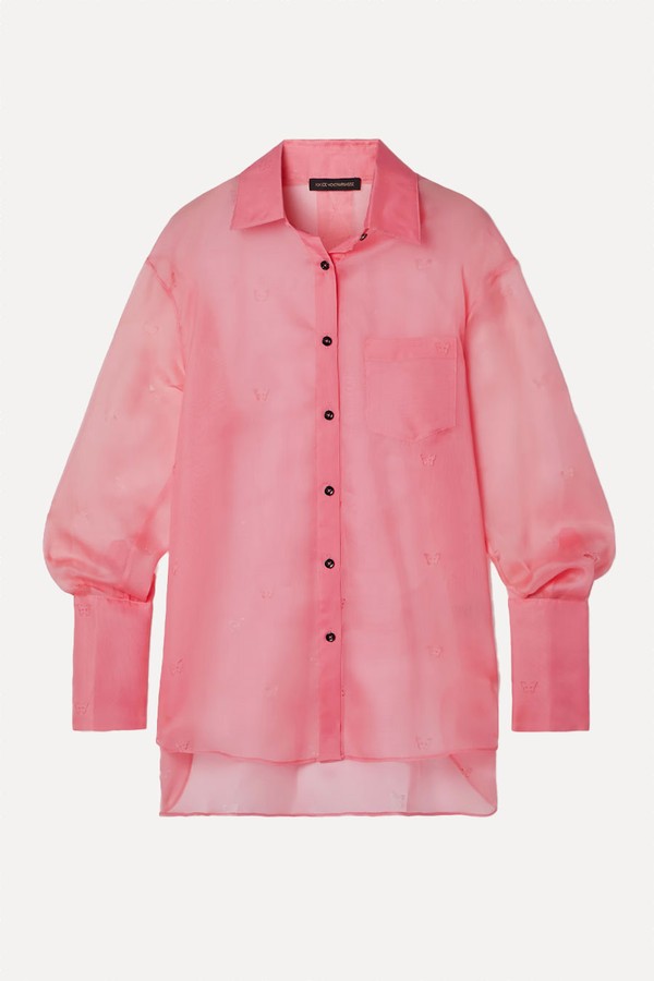 x from Laser-Cut Silk-Organza Shirt, £535 | Kiki De Montparnasse