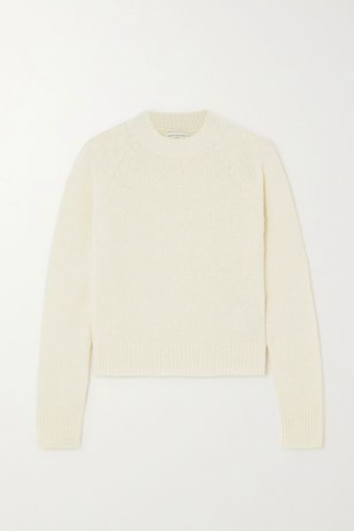 Cropped Cable-Knit Alpaca-Blend Sweater from Dries Van Noten