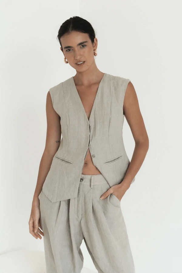 Gesine Linen Vest