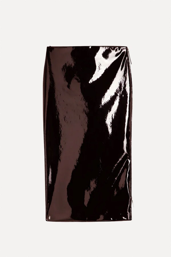 Samantha Patent Zip Skirt from The Frankie Shop