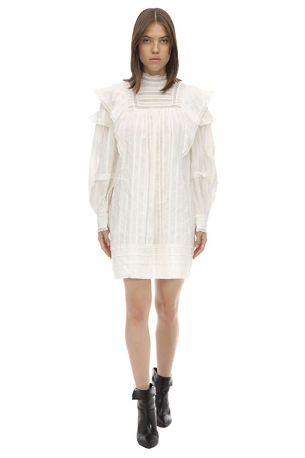 Patsy Ruffled Cotton Dress from Isabel Marant Etoile