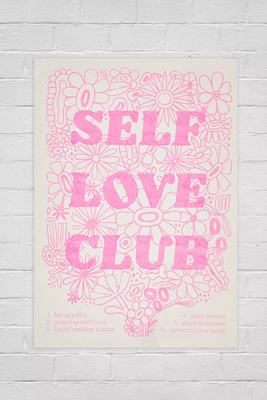 Self Love Club Poster from Urban Outfitters