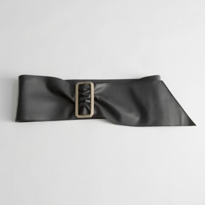 Square Buckle Leather Belt from & Other Stories