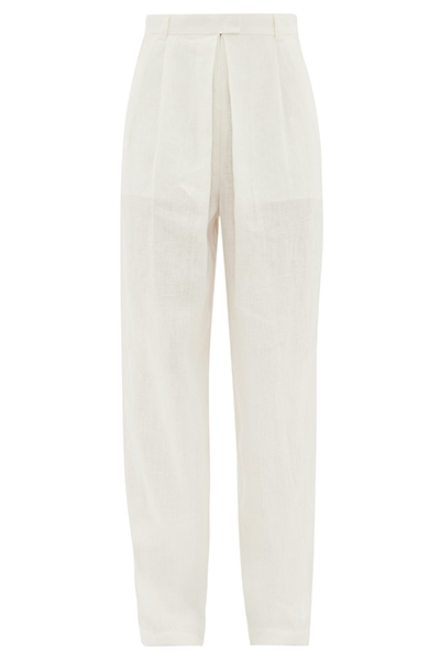 Eldora High-Rise Hemp Wide-Leg Trousers from Mara Hoffman