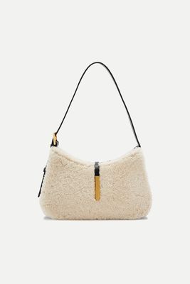 Tokyo Shearling & Leather Top Handle Bag from Demellier