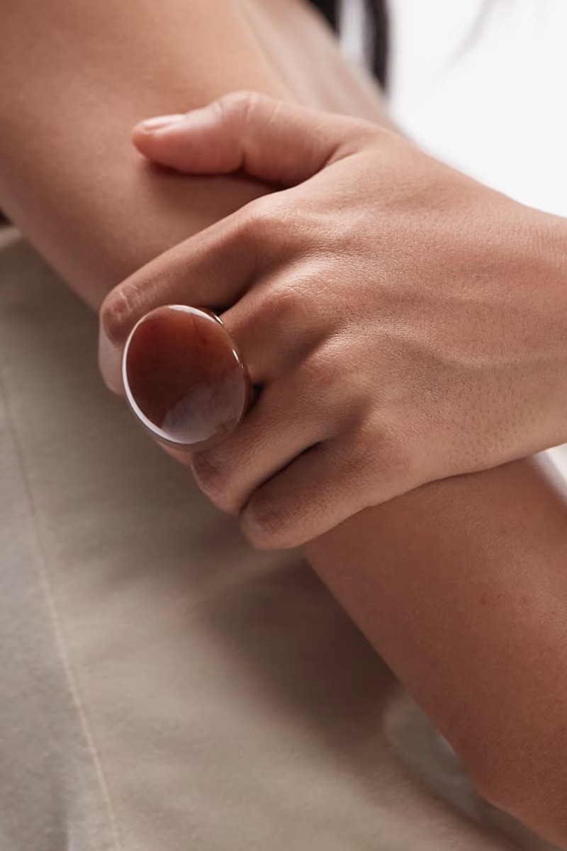 Resin Ring from Mango x Kaia Gerber
