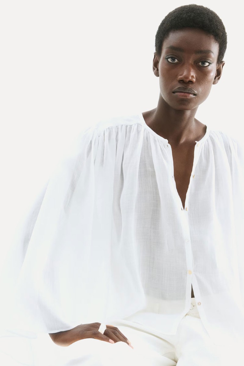 Voluminous Ramie Blouse