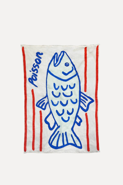 Poisson Tea Towel from Amuse La Bouche