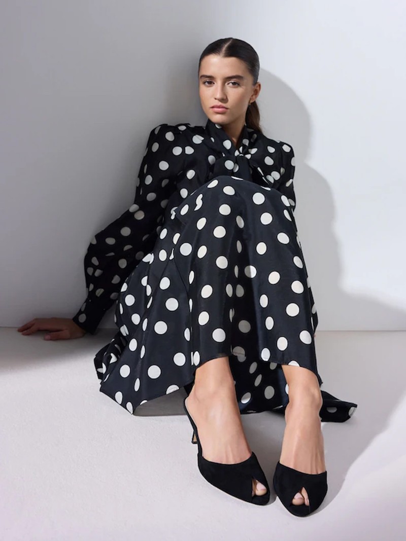 Drop Waist Midi Skirt
