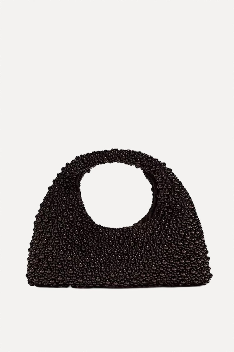 Mini Bag With Beading from Massimo Dutti