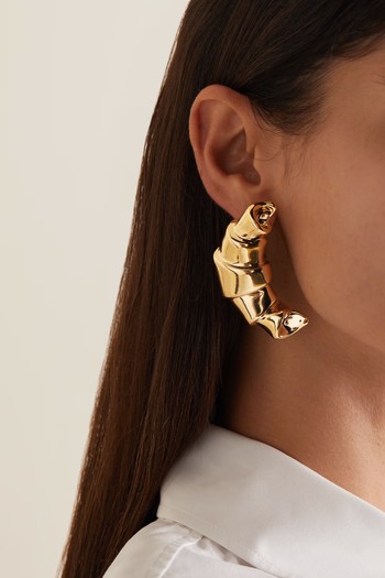 Croissant Oversized Gold-Tone Earrings, £260 | Jacquemus