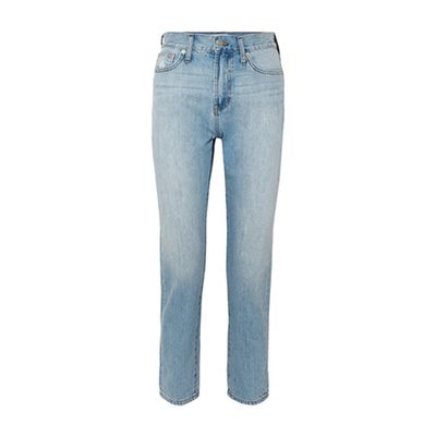 The Perfect Summer Cropped High-Rise Straight-Leg Jeans from Madwell