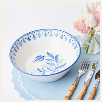 Seville Blue Tulip Serving Bowl from Mrs Alice