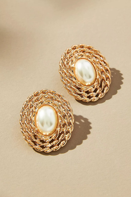 The Restored Vintage Collection: Rope Pearl Earrings from  Anthropologie