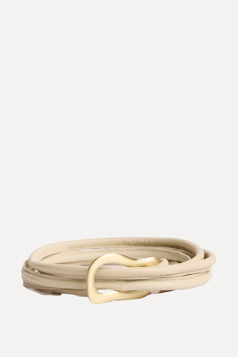 Leather Rope Buckle Jeans Belt