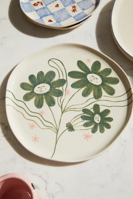 Floral Large Plate from Damson Madder