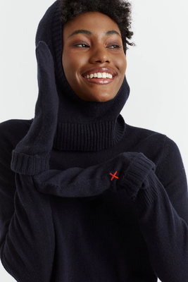 Wool Rich Knitted Balaclava from Chinti & Parker