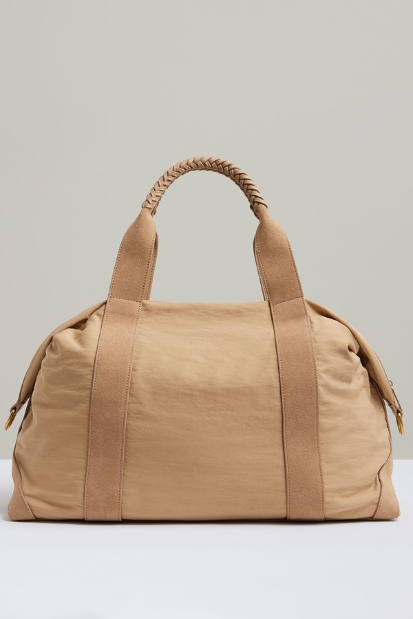 Phoebe Braided-Handle Soft Weekend Bag from Reiss