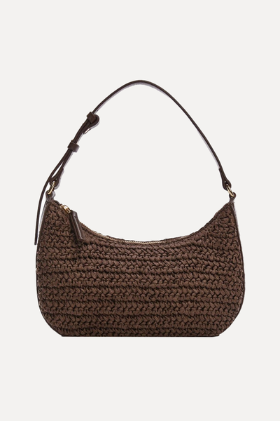 Natural Fibre Shoulder Bag from Mango