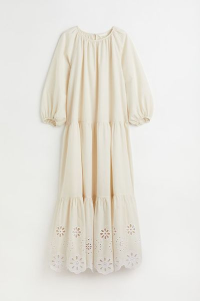 Broderie Anglaise Hem Dress from H&M