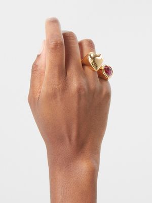 Heart Gold-Plated Ring from Timeless Pearly