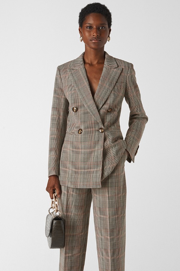 Hourglass Check Blazer from Whistles