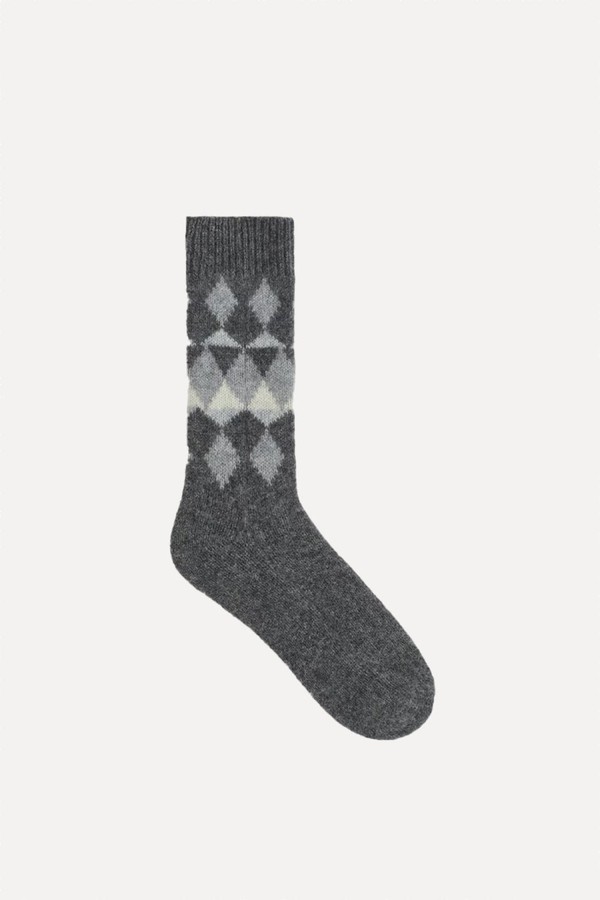 Fair Isle Cashmere Socks