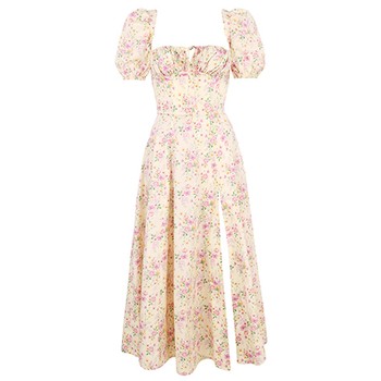 Floral Puff Sleeve Midi Sundress from Tallulha