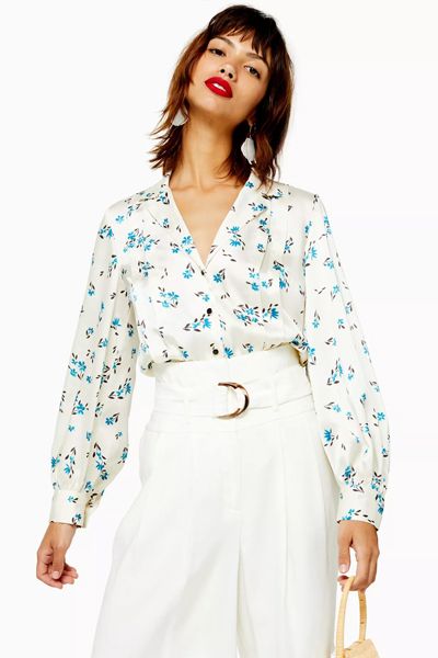 Floral Pintuck Shirt