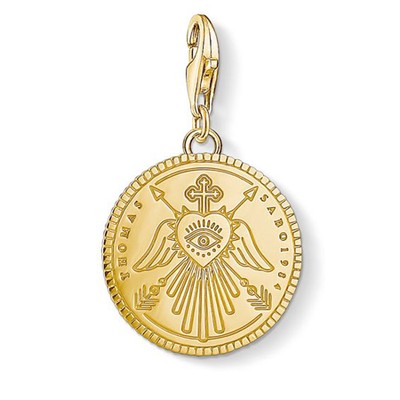 Charm Pendant 'Disc Gold'