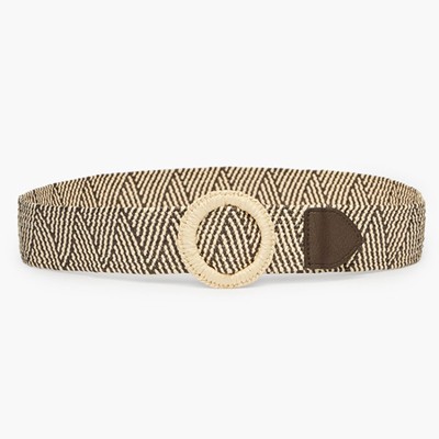 Stretch Raffia Belt from Stradivarius