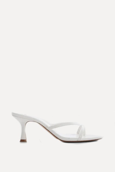 Flier Kitten Heel Mules from Mango