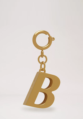 Alphabet Brass Keyring - B