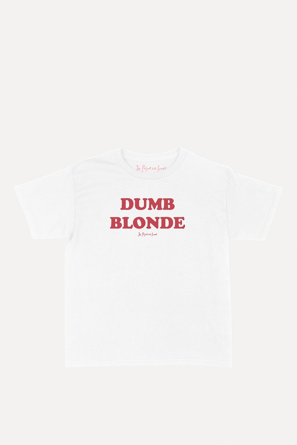 Dumb Blonde Baby Tee from In Print We Trust