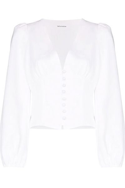 Aryn Balloon Sleeve Top from Reformation