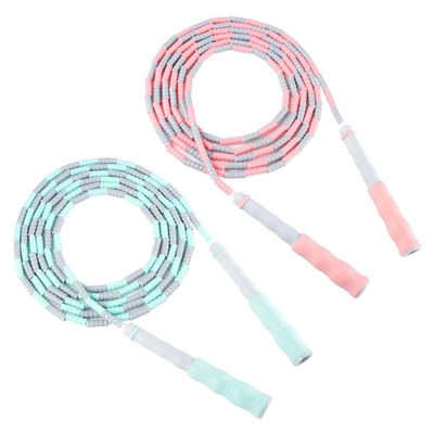 2 Pack Soft Beaded Jump Rope from Qishare