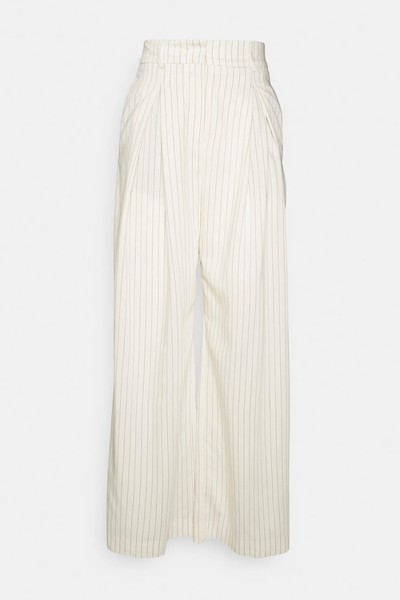 Wide Leg Pleated Pinstripe Pants from Gant