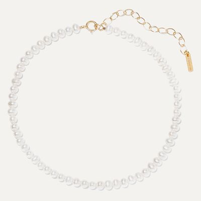 Gold-Plated Pearl Anklet from Chan Luu