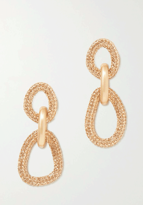 Reyes Gold-Tone Crystal Earrings from Cult Gaia 