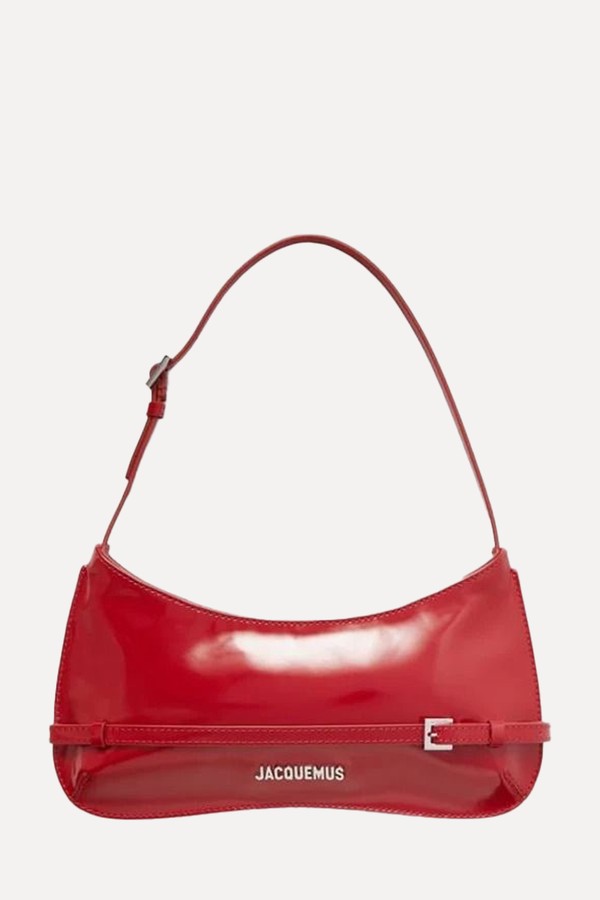 Le Bisou Ceinture Patent-Leather Bag from Jacquemus