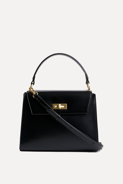 Faux Leather Top Handle Tote Bag from M&S
