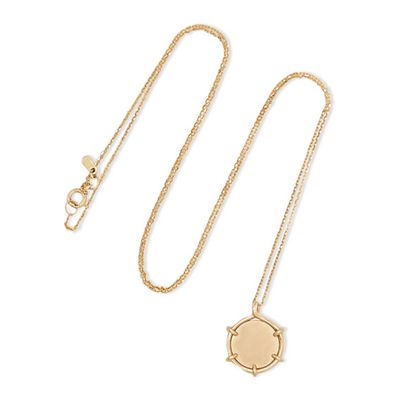 Coin 9-Karat Gold Necklace from Sarah & Sebastian