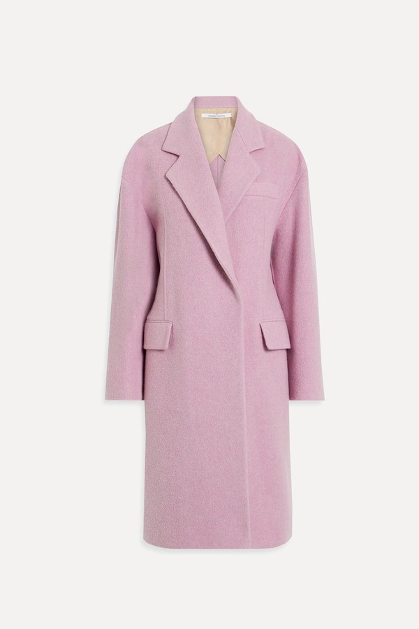 Brushed Wool-Blend Felt Coat from Another Tomorrow