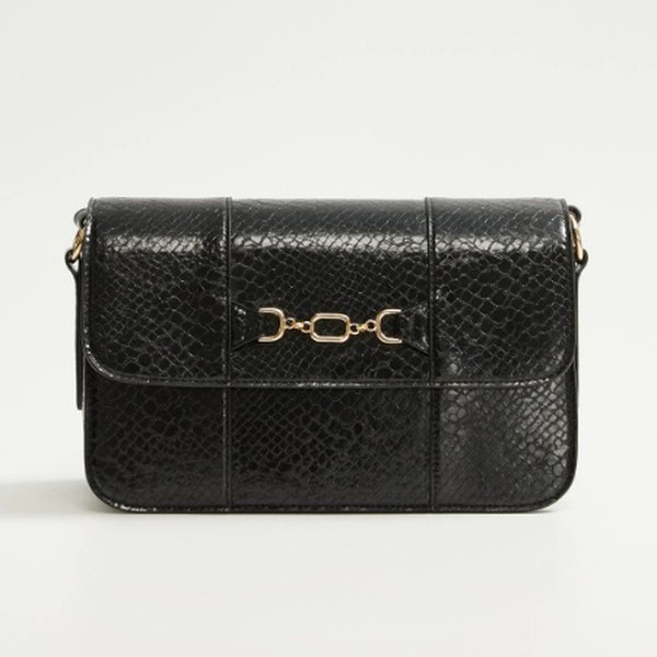 Stirrup Croc Effect Bag from Mango