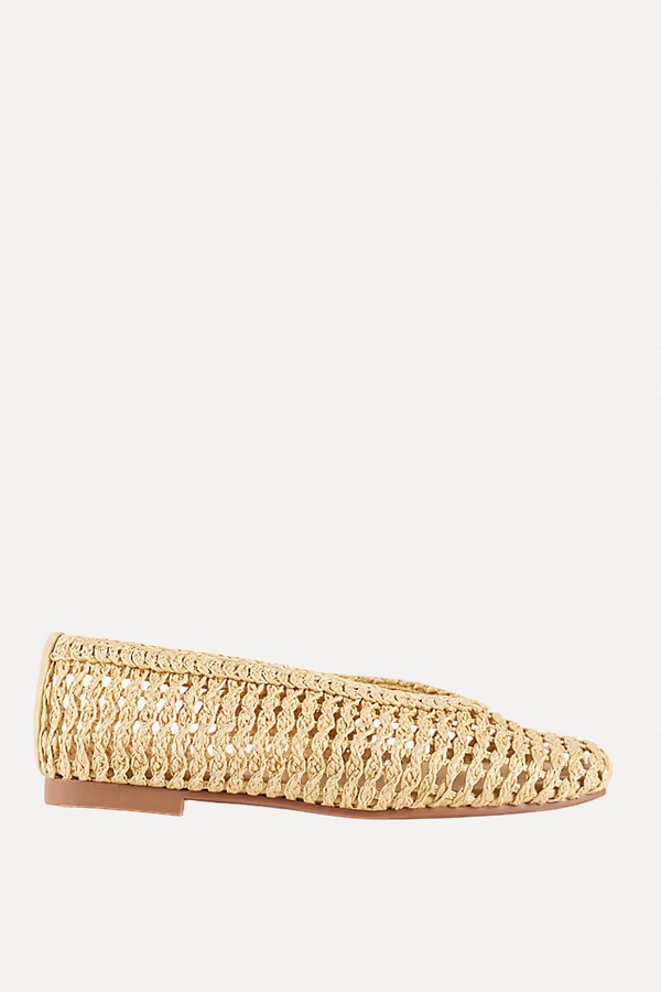 Wide Fit Lioness Weave Ballets from ASOS DESIGN