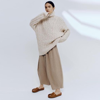 Ecowool Turtleneck Sweater, $410 | Monica Cordera 